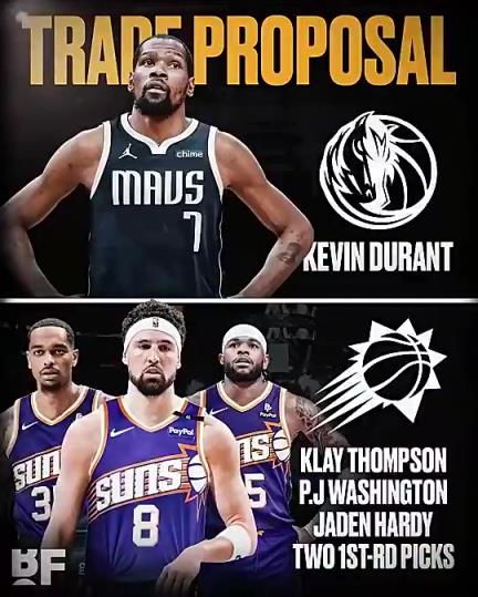 和歐文濃眉組三巨？美媒：獨行俠可用克萊+PJ+哈迪+倆首輪換KD-